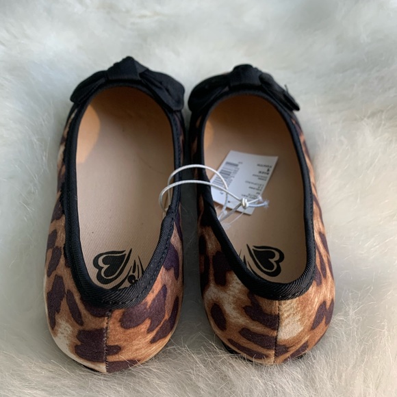 Kayla Double Bow Leopard Ballet Flats - Picture 4 of 5